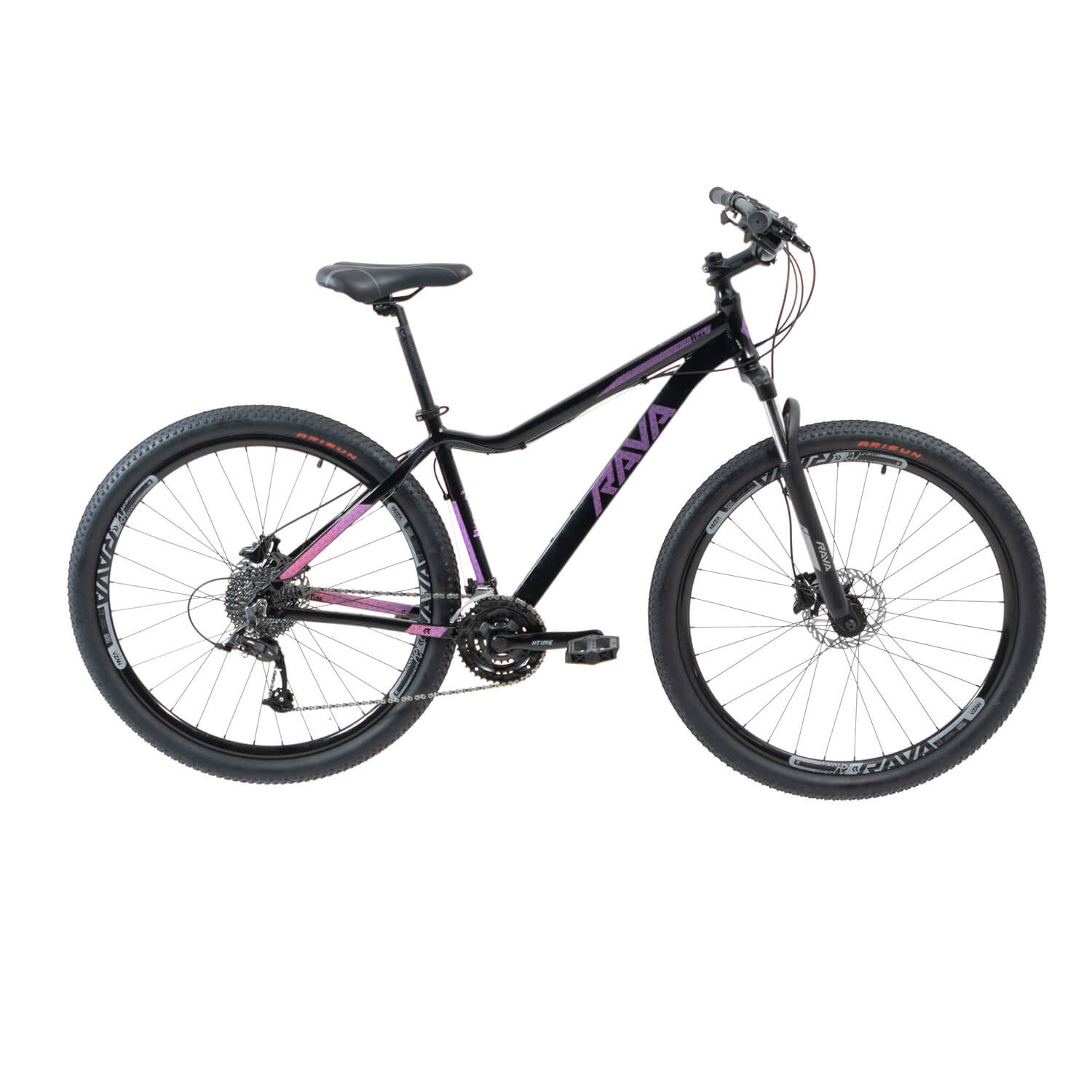 Bicicleta Rava Nina | 30 v. - Preto/Pink/Violeta, 15.5"