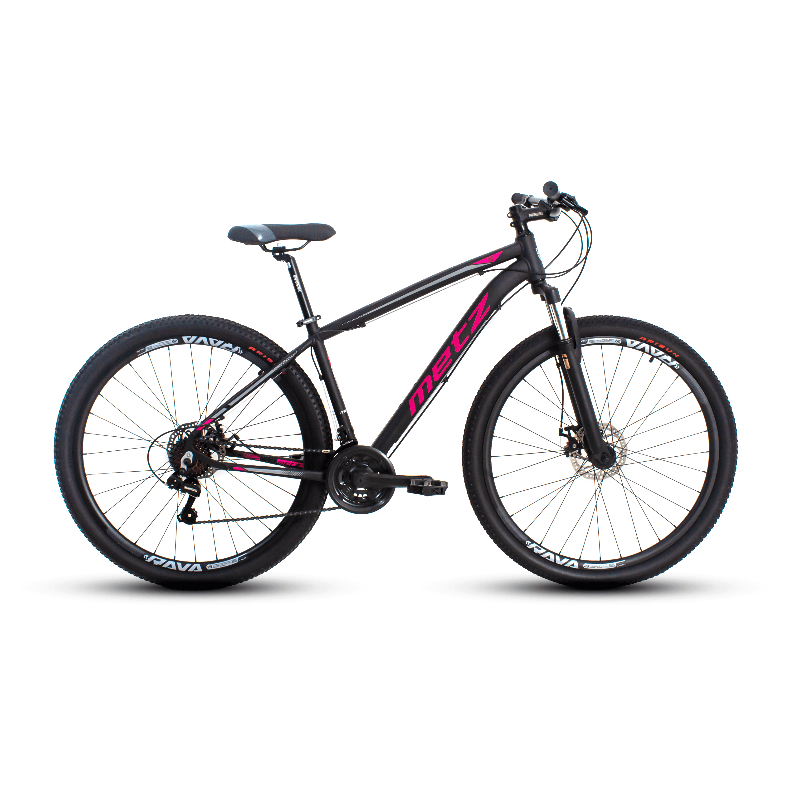 Bicicleta Metz Fuse | 21V - Preto/Pink, 15.5"