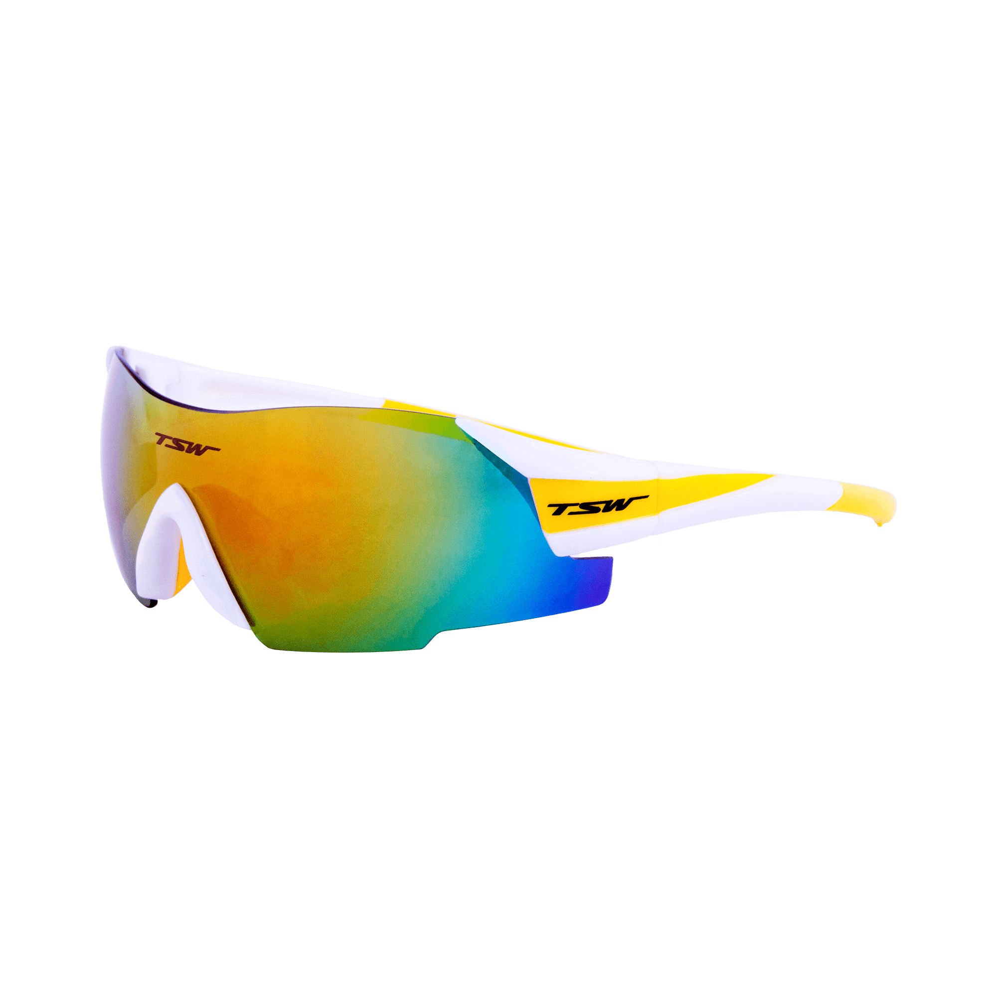 Óculos de ciclismo VITALUX - Branco/Amarelo
