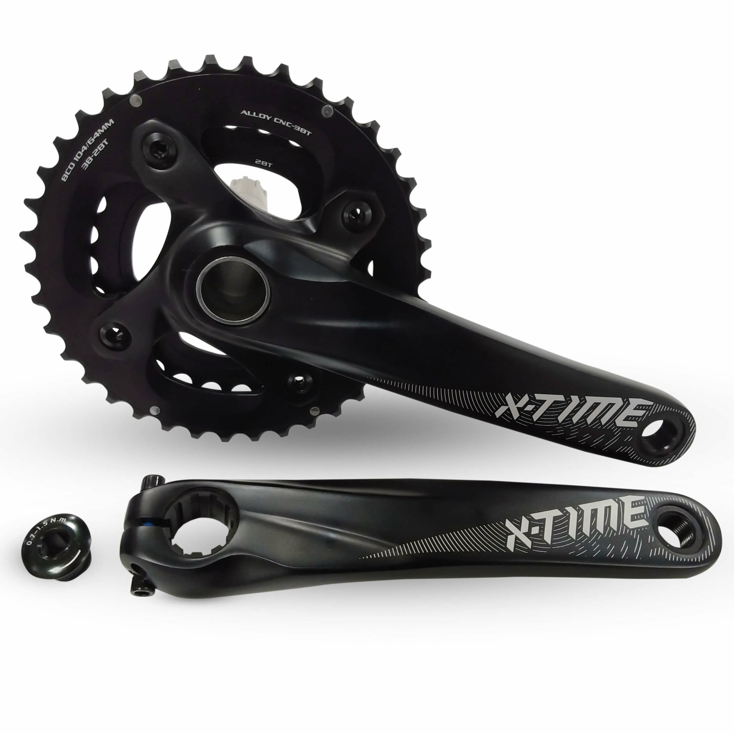 Engrenagem dupla c/braço 38/28D mtb