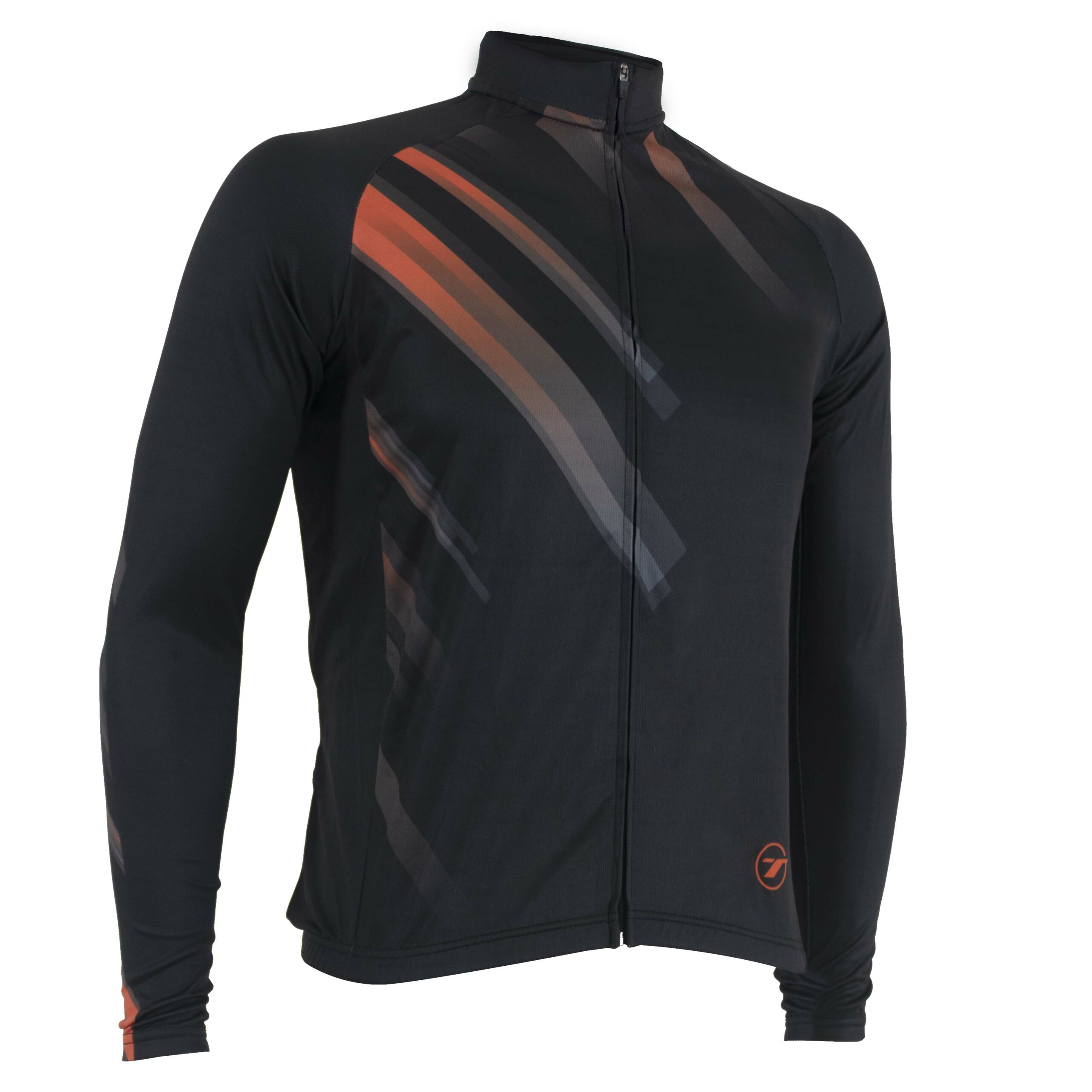 Camisa manga longa para ciclismo SUNNY | RIDE LINE - Preto/Laranja, P