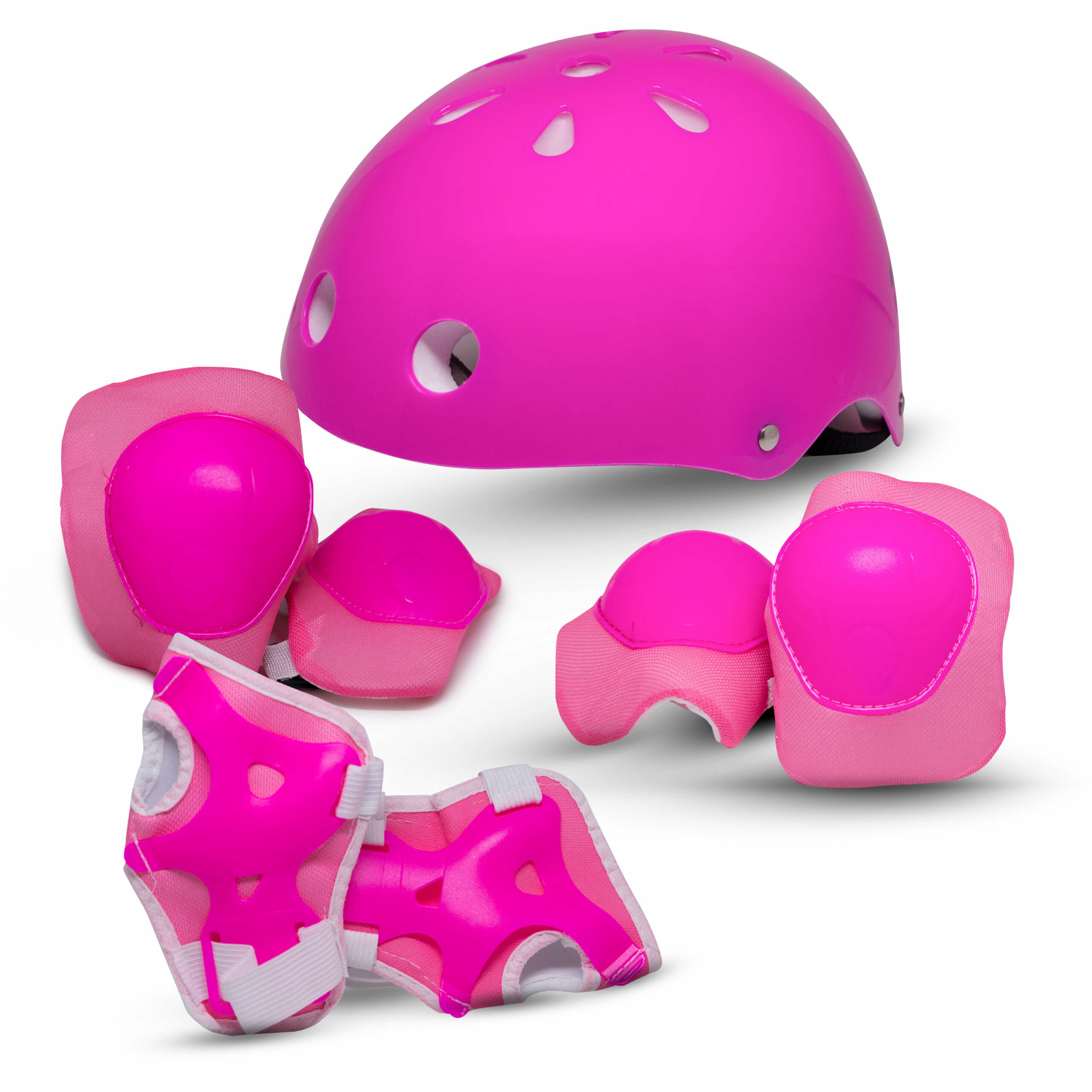Capacete com kit proteção Little child | Rava Play - Pink