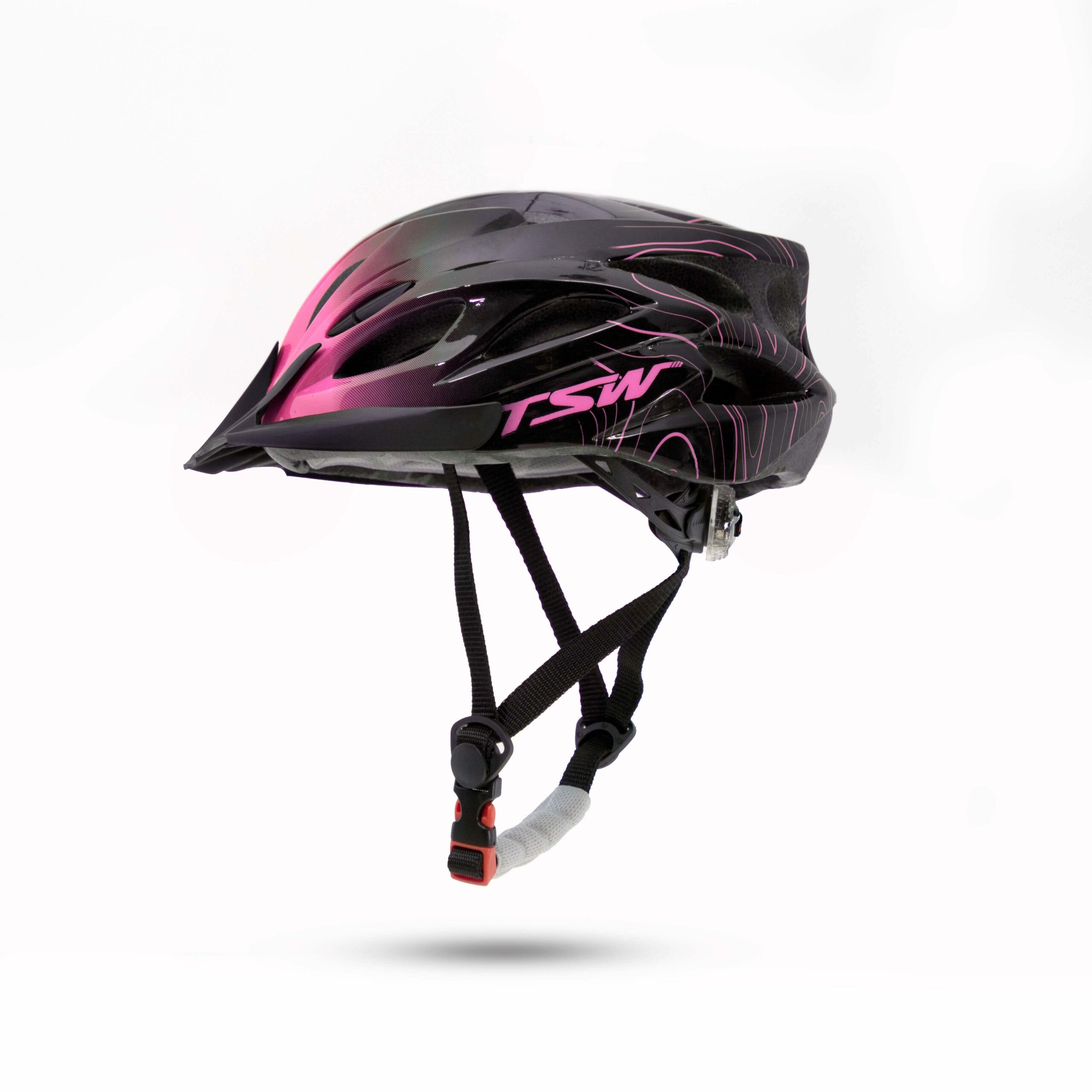 Capacete MTB RAPTOR III | LED - Preto/Rosa