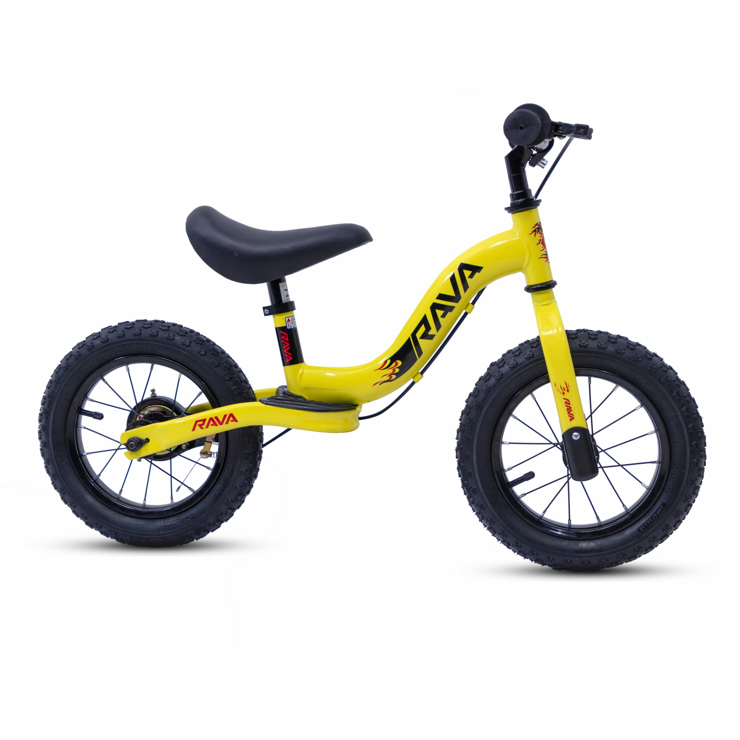 Bicicleta Infantil Rava Sunny | Pro - Preto/Amarelo
