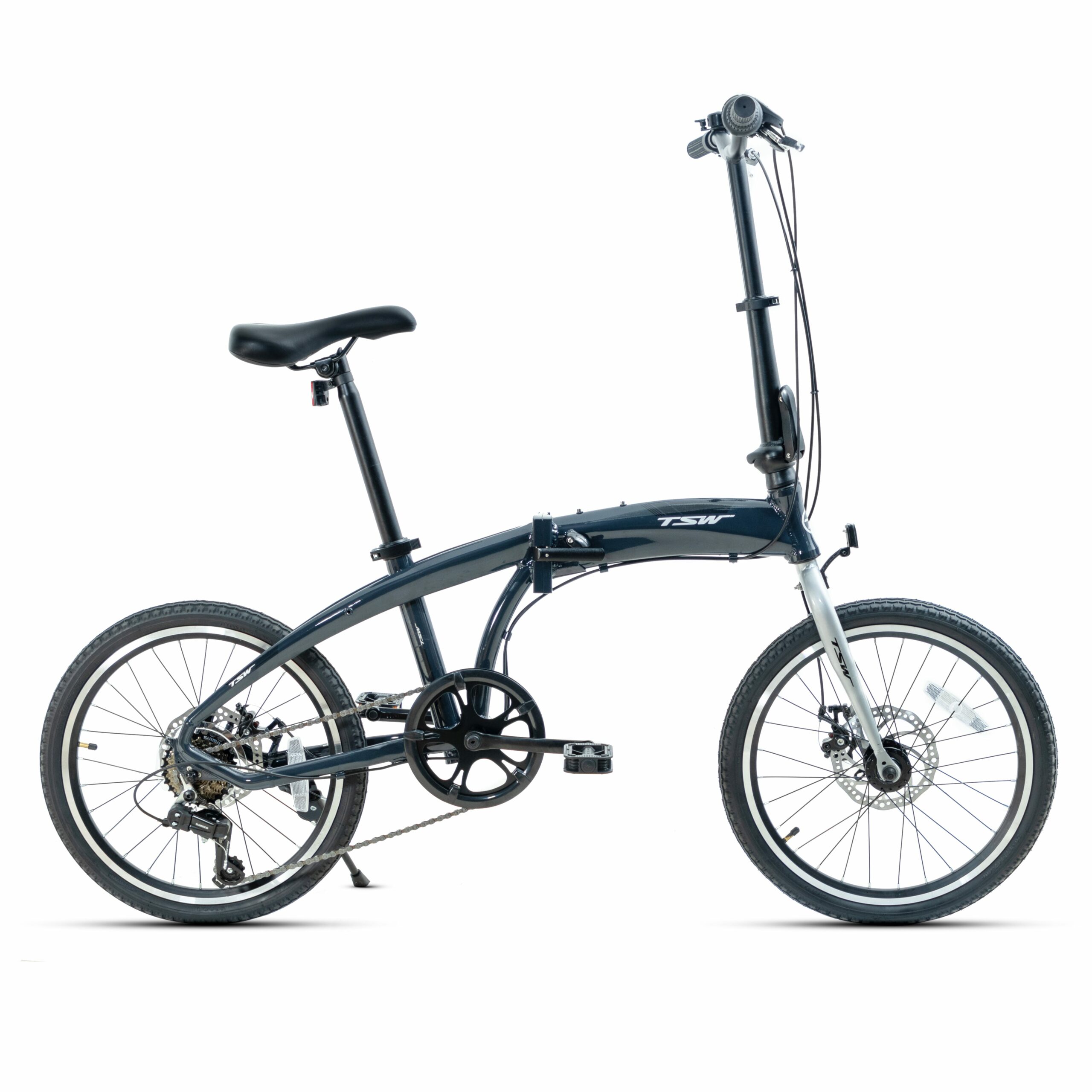 Bicicleta dobrável TSW U-Bend - Azul escuro/Cinza