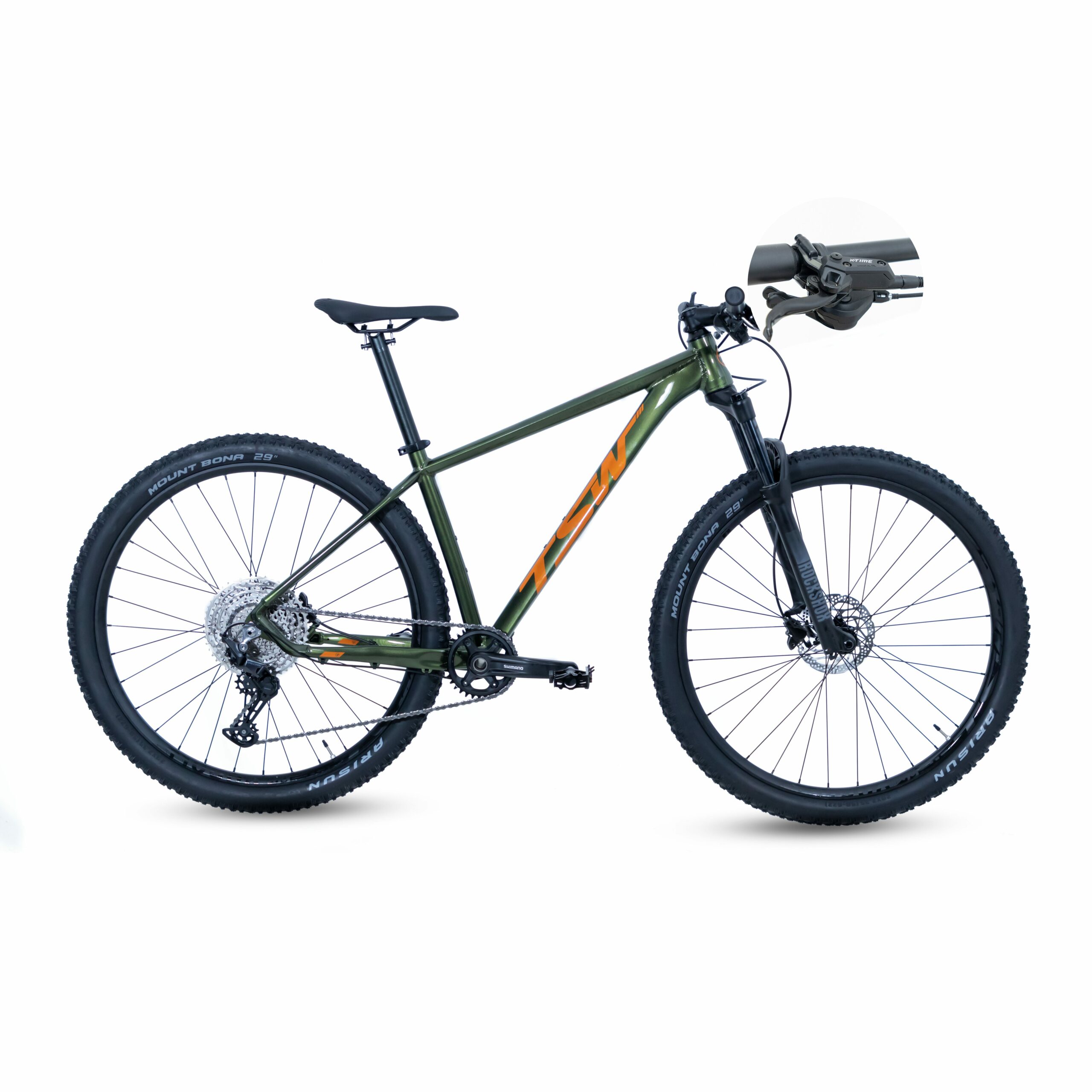 Bicicleta TSW Yukon - Freio X-Time | SH-12 | 2021/2022 - 17.5", Verde/Laranja