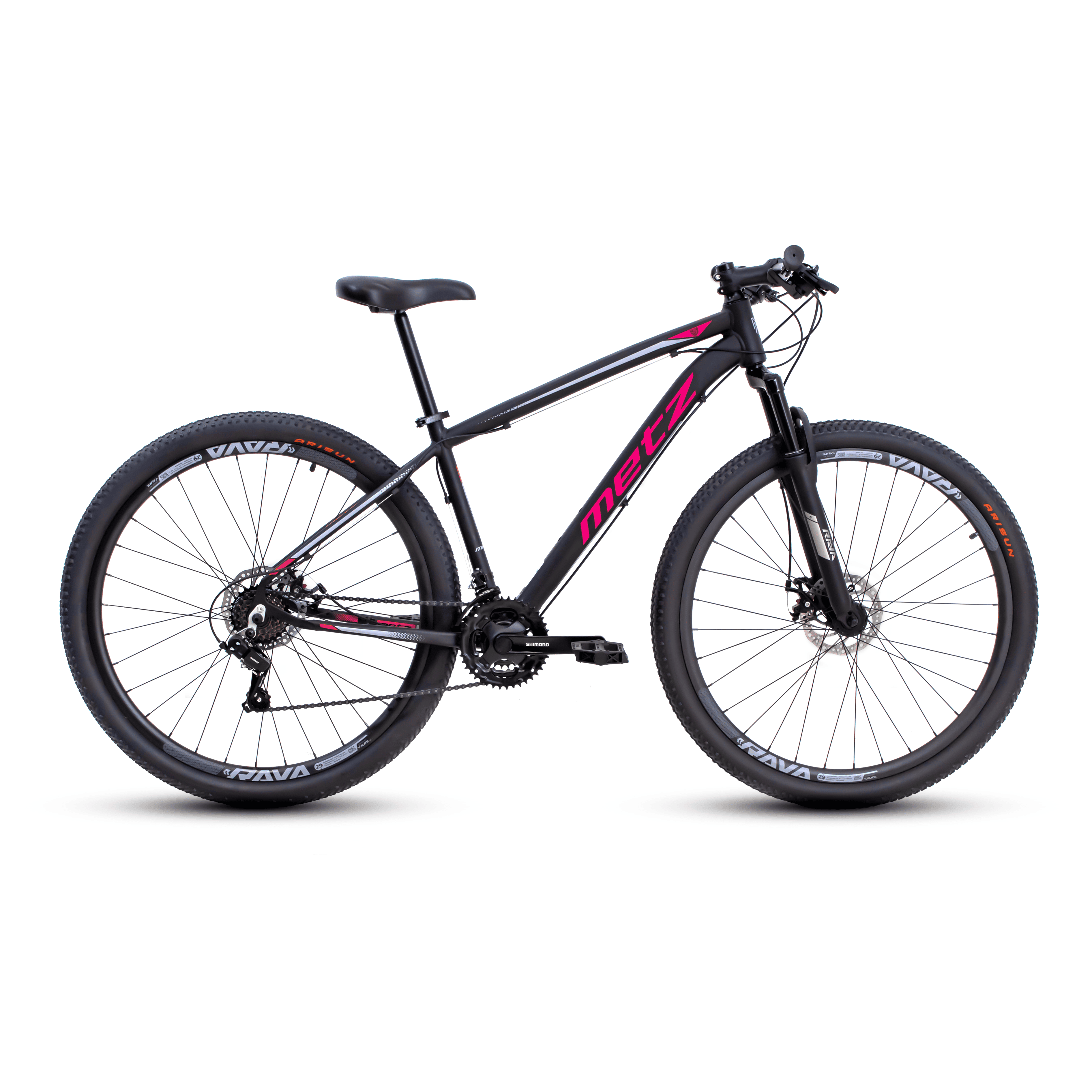 Bicicleta Metz Fuse Plus | 21V - Preto/Pink, 15.5"