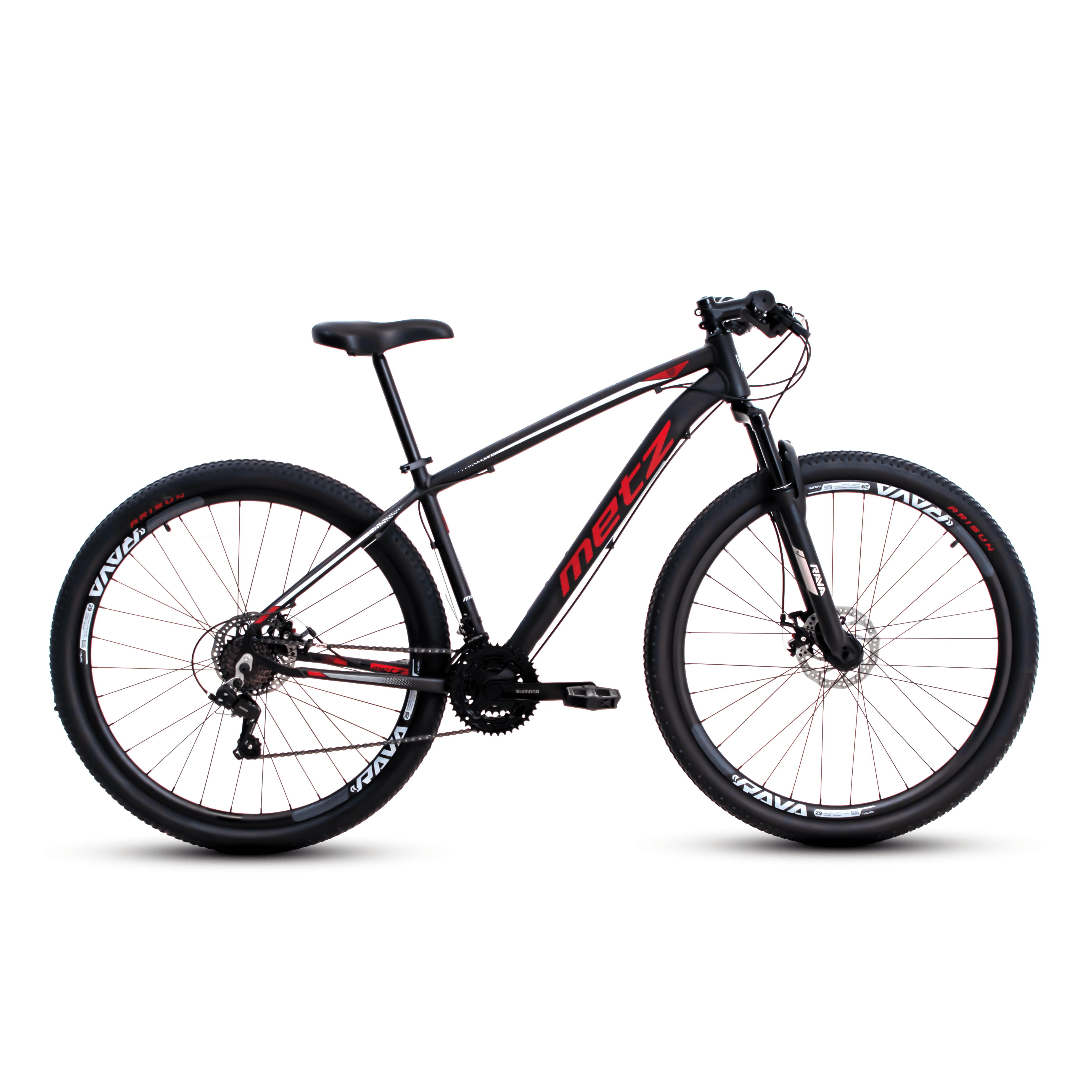 Bicicleta Metz Fuse Plus | 21V - Preto/Vermelho, 19"