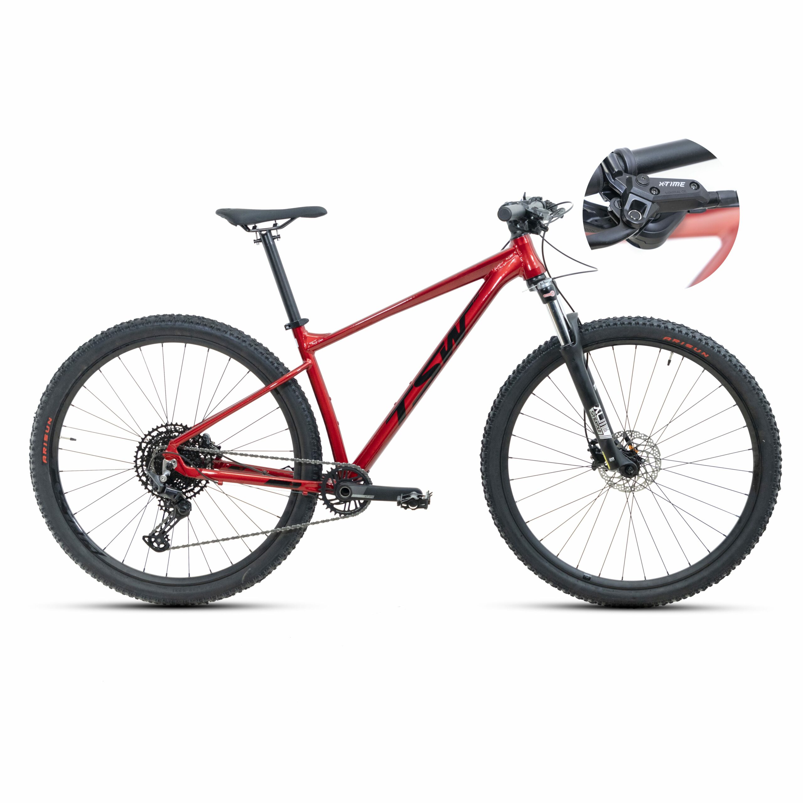 Bicicleta TSW Hurry | SR-12 - Linha com Freios X-TIME - 15.5", Vermelho