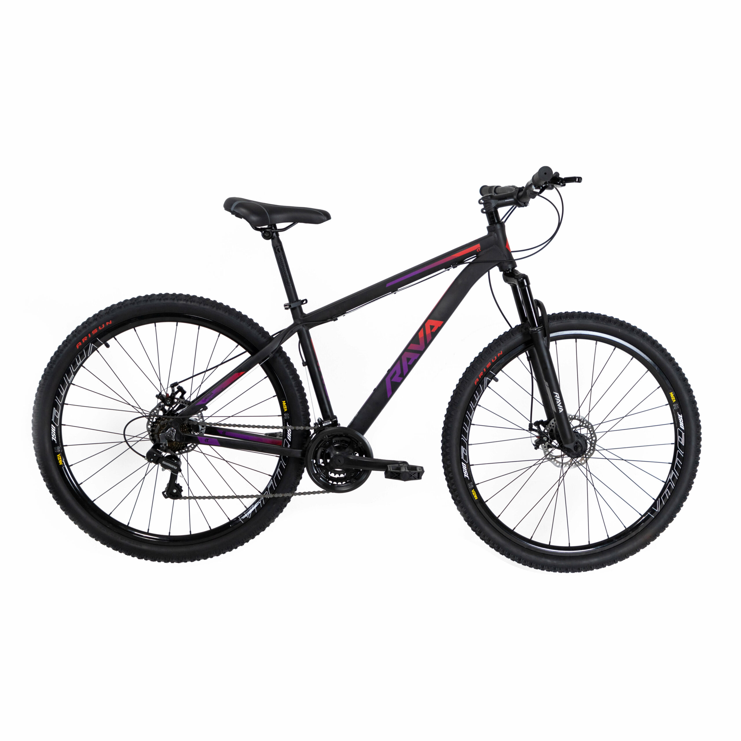 Bicicleta Rava Pressure 2019/2020 | 21 v. - Preto/Vermelho/Violeta, 15.5"