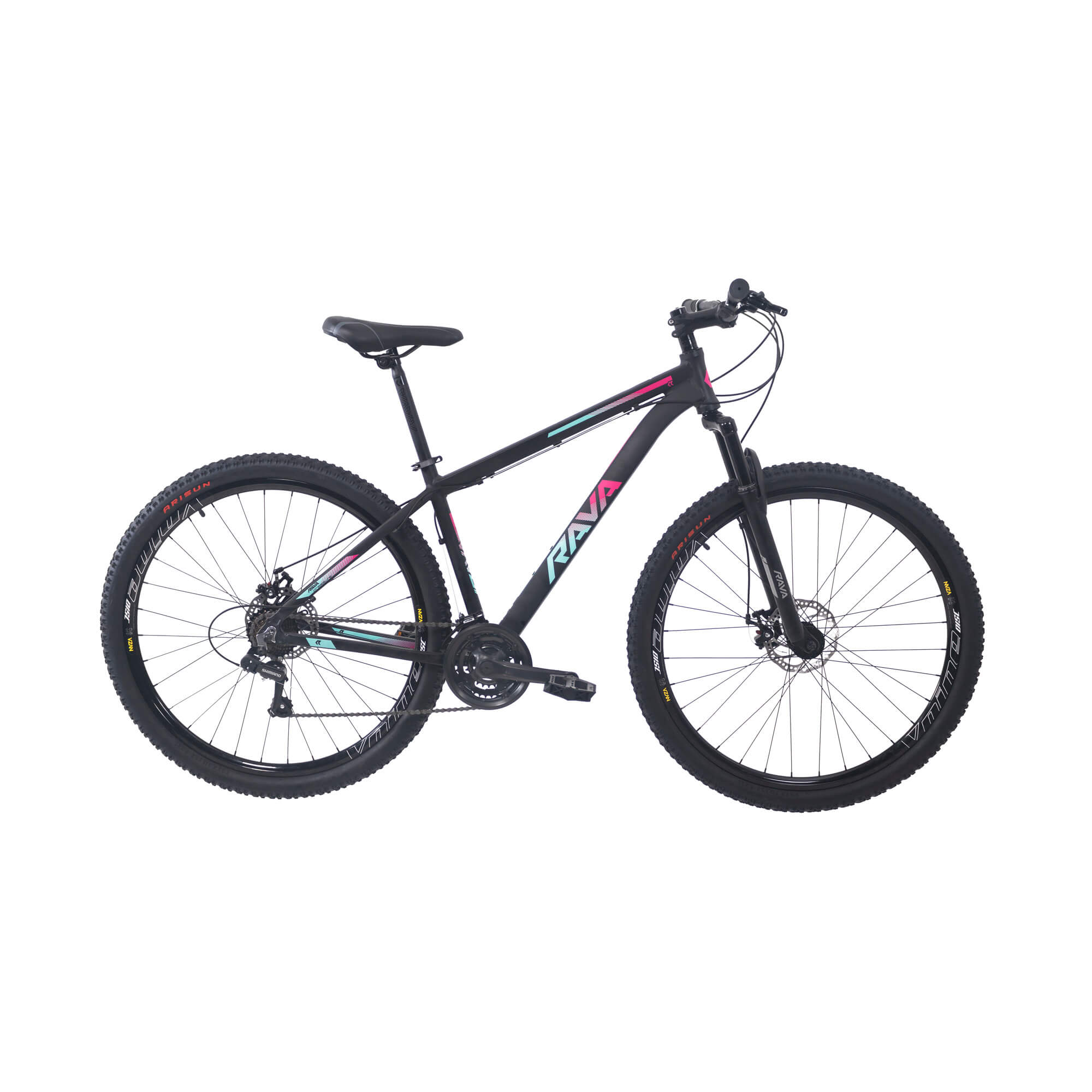 Bicicleta Rava Pressure 2019/2020 | 21 v. - Preto/Pink/Azul, 15.5"