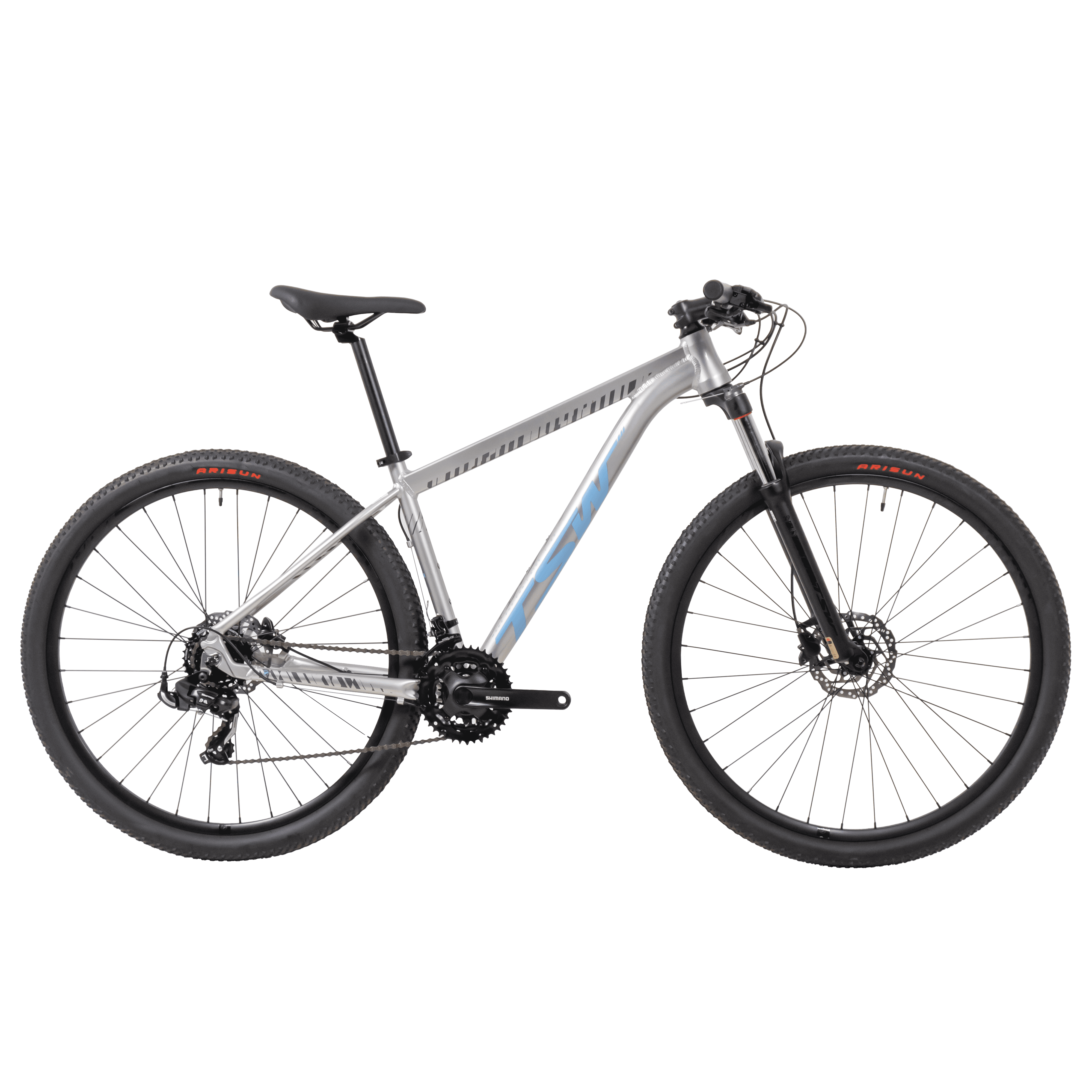 Bicicleta TSW Ride 21v | 2024 - L, Cinza/Azul