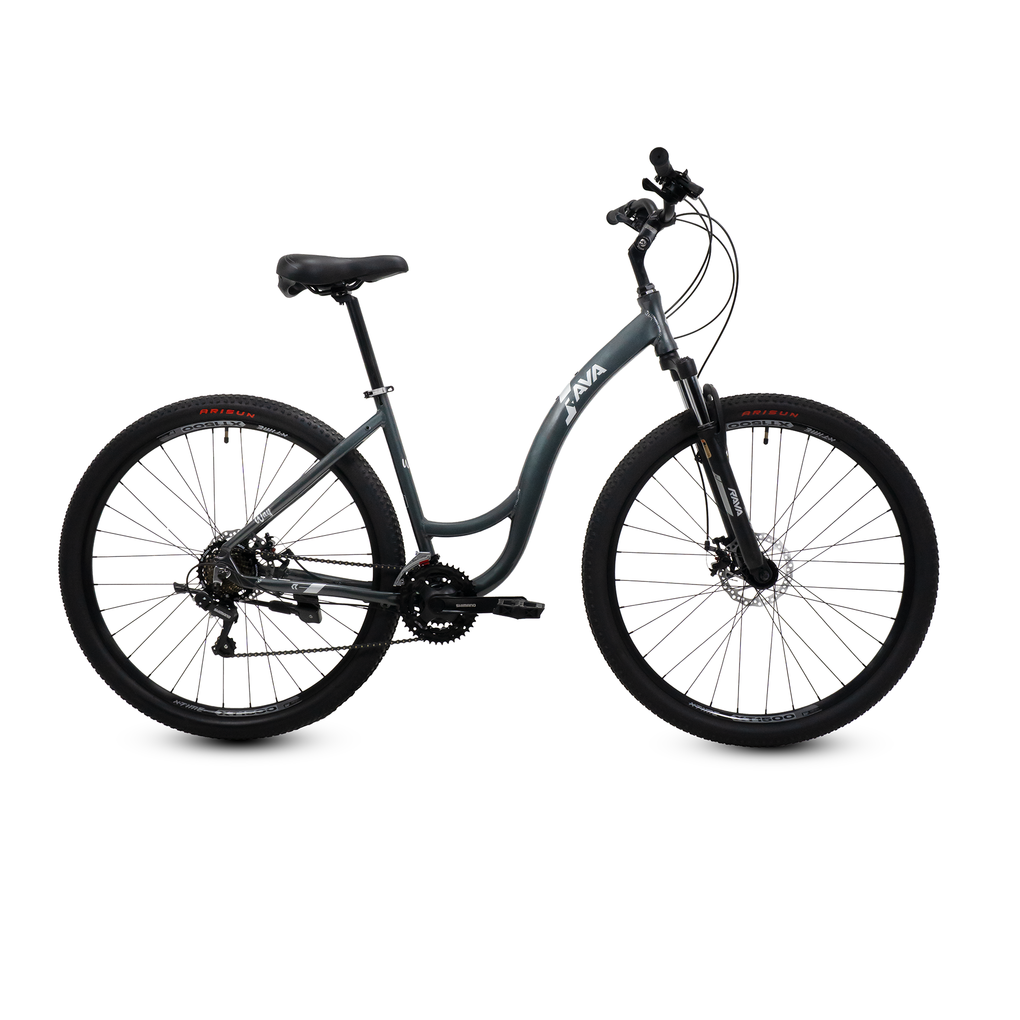 BICICLETA RAVA WAY 21V - Cinza, 18
