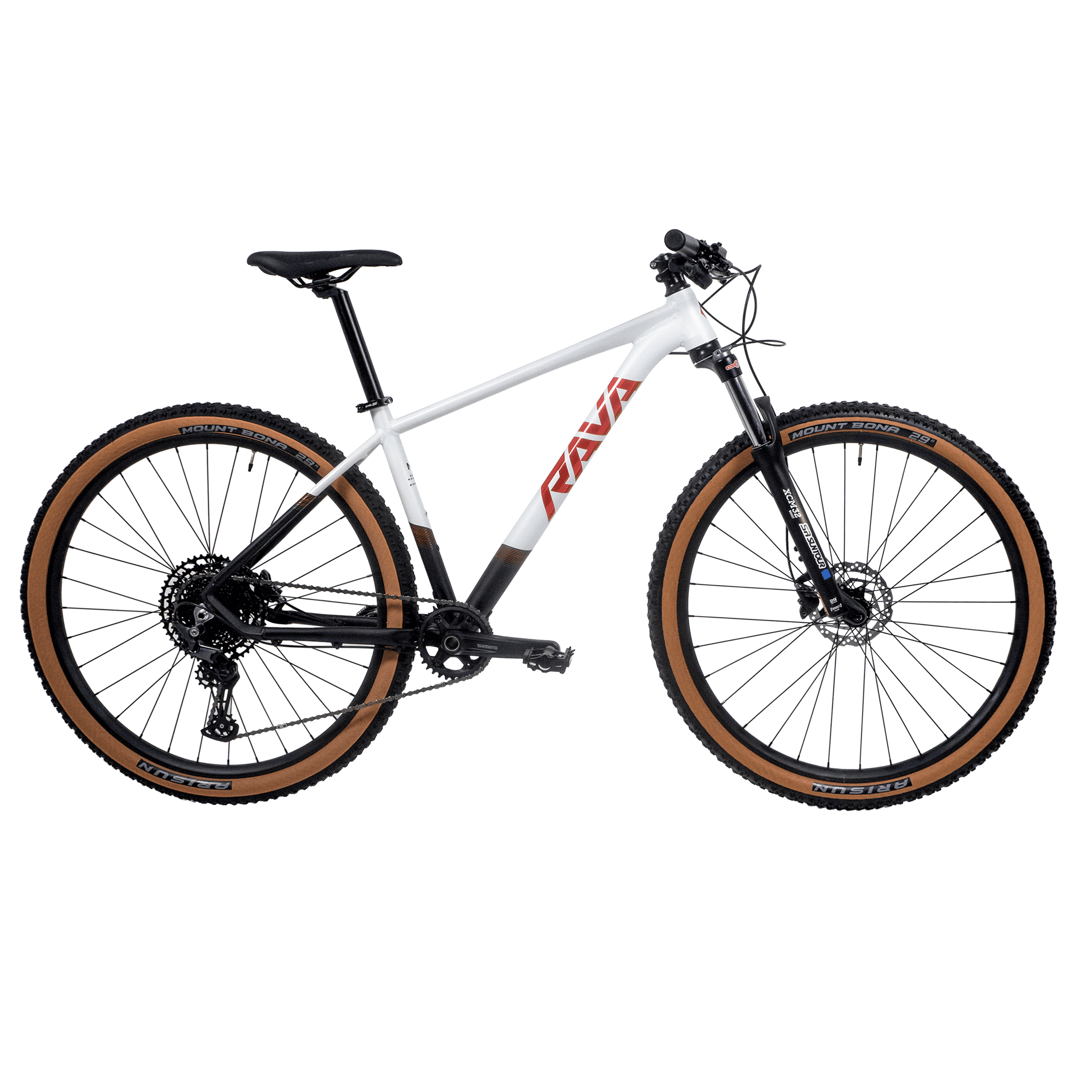 BICICLETA RAVA NAZCA 12V - Branco/Preto, XL