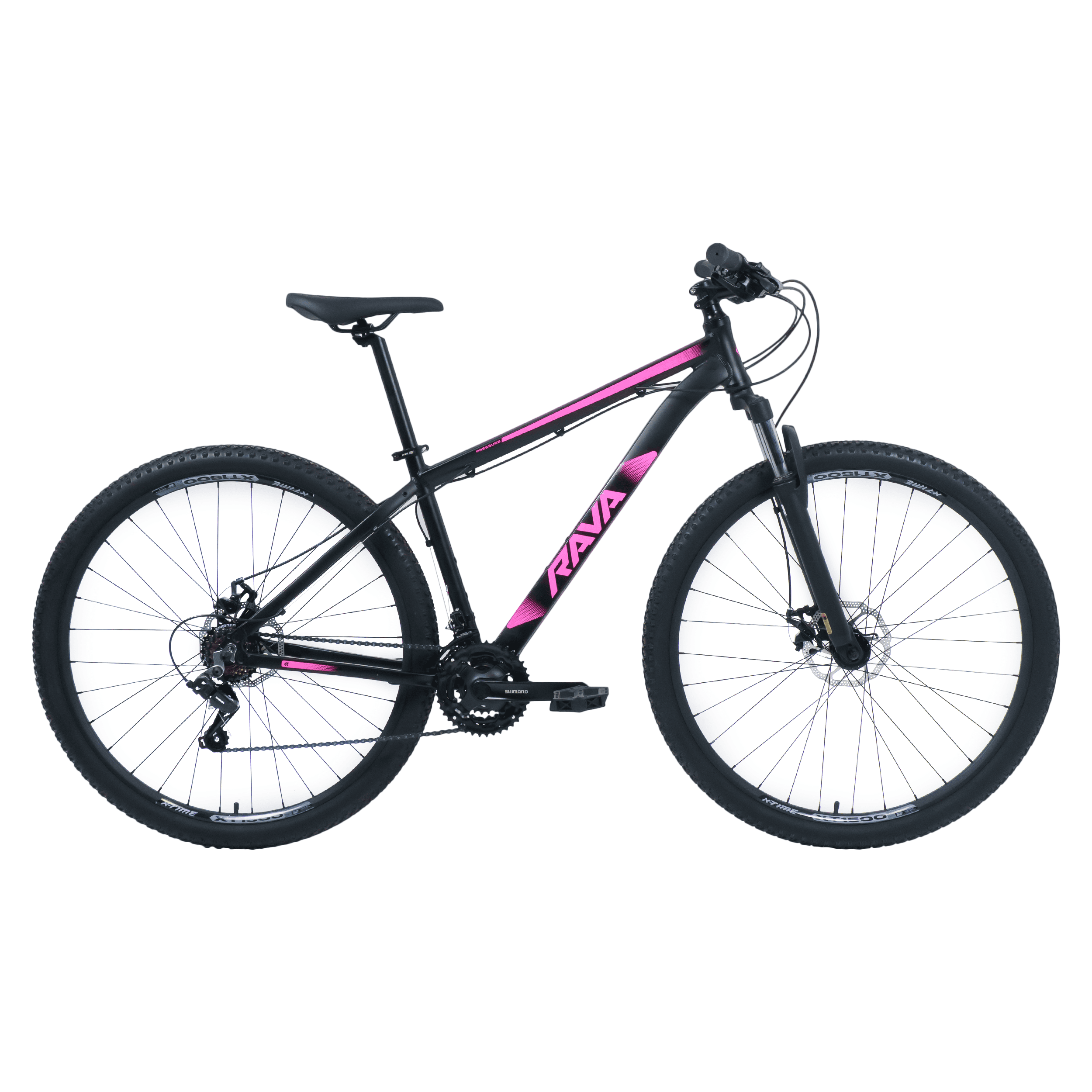 BICICLETA RAVA PRESSURE 21V - Preto/Pink, S