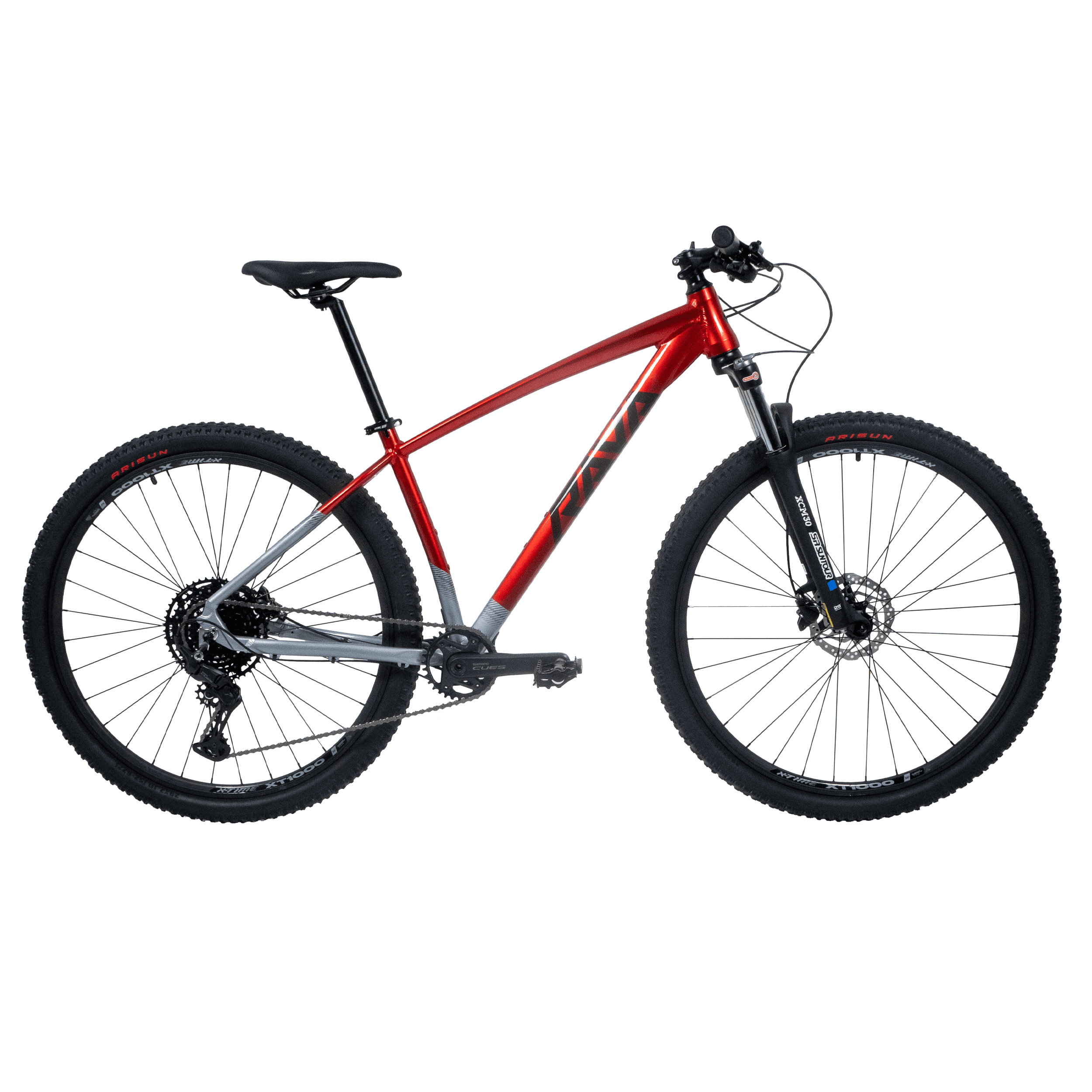 BICICLETA RAVA RAKAN 10V - Vermelho/Cinza, L