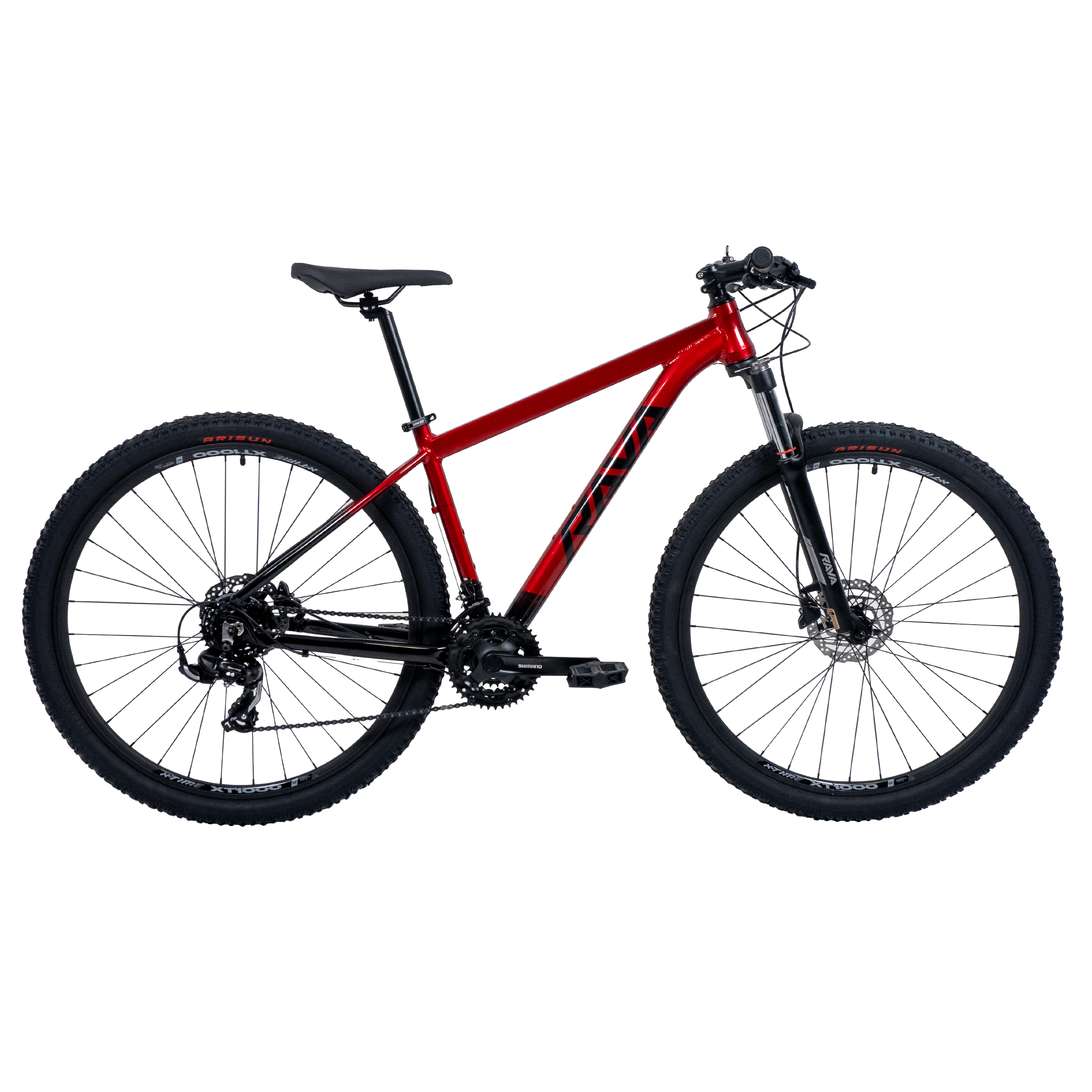 BICICLETA RAVA PRESSURE PLUS 21V - Preto/Vermelho, L