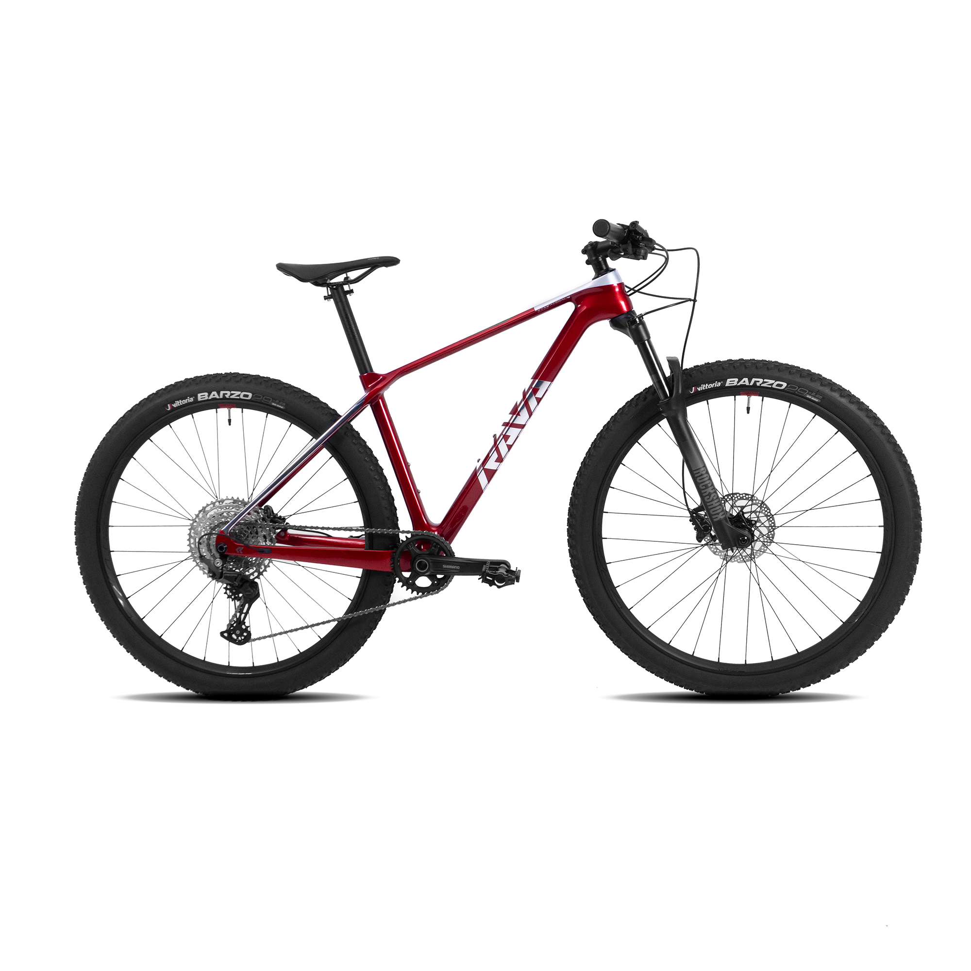 BICI RAVA RAGE II 12V DEORE BOOST - M - 18.1", Branco/Vermelho